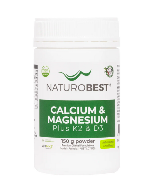 NaturoBest Calcium & Magnesium Plus K2 & D3 - 150g