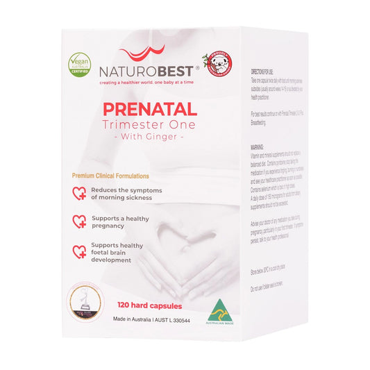 NaturoBest Prenatal Trimester One with Ginger - 60 Capsules