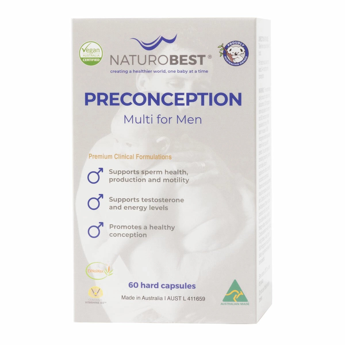 NaturoBest Preconception Multi for Men - 60 Capsules